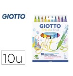 14906-ESTUCHE 10 UDS TURBO SOFT BRUSH PASTEL GIOTTO F426900