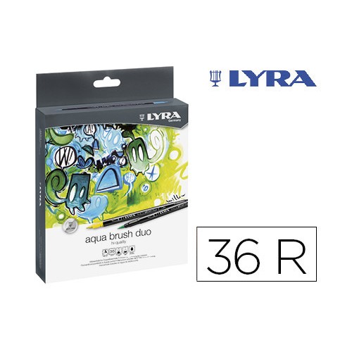 14913-ESTUCHE 36 UDS LYRA AQUA BRUSH DUO  LYRA L6521360