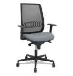 14934-SILLA ALARES SINCRO MALLA NEGRA BALI ROJO BRAZO REGULABLE PIQUERAS Y CRESPO 397SM840B350B10B68R65