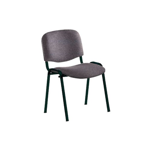 14952-SILLA CONFIDENTE ESTRUCTURA DE TUBO METALICO RESPALDO Y ASIENTO TAPIZADOS COLOR GRIS ROCADA 965/1