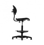 14958-TABURETE CON ASIENTO Y RESPALDO CON REPOSAPIES METALICO REGULABLE EN ALTURA ROCADA 925N