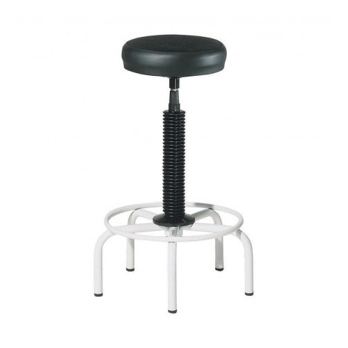 14959-TABURETE CON BASE DE 5 PIES ASIENTO TAPIZADO EN ARAN Y SIMIL PIEL ROCADA 900