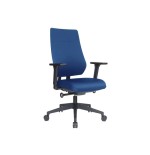 15006-SILLA DE OFICINA SINCRO CON AJUSTE ADAPTATIVO DEL RESPALDO. COLOR AZUL/NEGRO ROCADA 934-3
