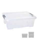 15020-CAJA DE ALMACENAJE CON TAPA 10 LITROS 28X40X13CM PP TRANSPARENTE ARCHIVO 2000 CP1482010 CS TP