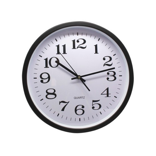 15031-RELOJ OFICINA GRANDE 35 CM NEGRO BISMARK 329869