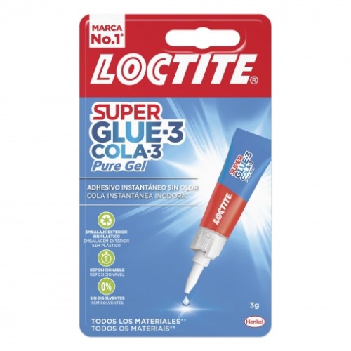 15045-PEGAMENTO SUPER GLUE 3 PURE GEL 3GRS LOCTITE 2640971