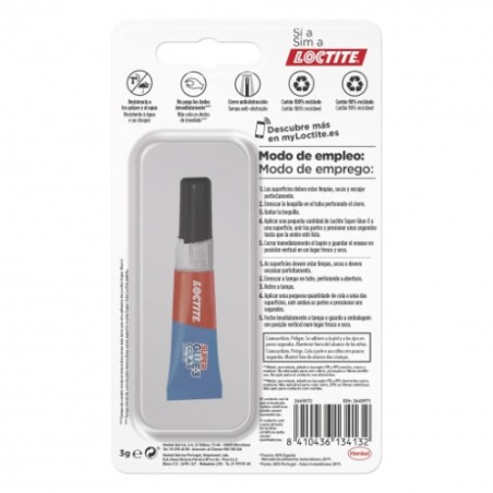 15046-PEGAMENTO SUPER GLUE 3 PURE GEL 3GRS LOCTITE 2640971