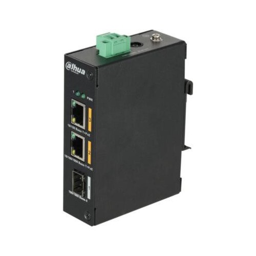 15051-(DH-PFS3103-1GT1ET-60-V2) DAHUA SWITCH INDUSTRIAL 3 PUERTOS, 2 POE