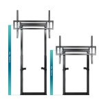 15072-TooQ HIPERION Soporte de Suelo/Pared Fijo para Pantallas 55"-100", Negro