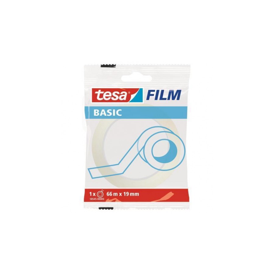 1510-CINTA ADHESIVA TRANSLUCIDA BASIC 19MM.X66M. TESA 58545-0000