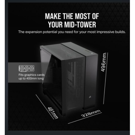 15119-CAJA CORSAIR 6500D AIRFLOW MID-TOWER NEGRA CC-9011259-WW