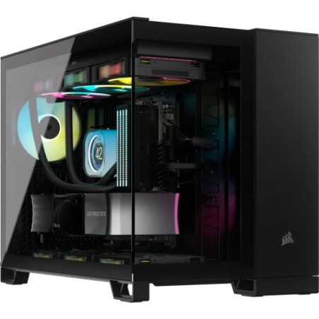 15124-CAJA CORSAIR 2500D AIRFLOW DUAL CHAMBER M-ATX NEGRA CC-9011263-WW