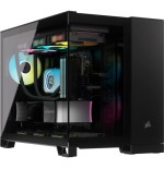 15124-CAJA CORSAIR 2500D AIRFLOW DUAL CHAMBER M-ATX NEGRA CC-9011263-WW