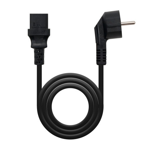 15172-Nanocable Cable Alimentacion CPU, CEE7/M-C13/H, Negro, 2 m