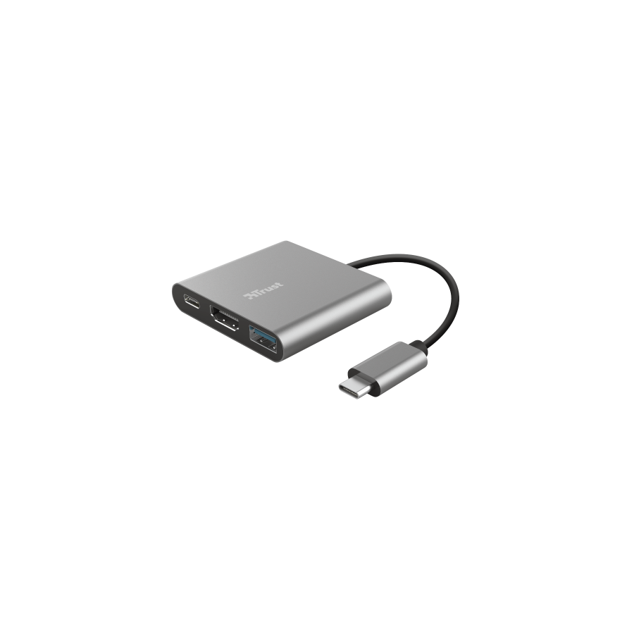 15177-TRUST DALYX 3-IN-1 USB-C ADAPTER
