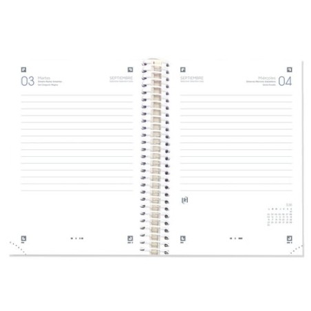 15229-AGENDA ESCOLAR 2024-2025 SCHOOL TAPA EXTRADURA 8o DIA PAGINA COLORES SURTIDOS OXFORD 400184986