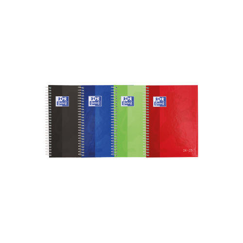 15232-AGENDA ESCOLAR 2024-2025 SCHOOL TAPA EXTRADURA 4o SEMANA VISTA COLORES SURTIDOS OXFORD 400184988