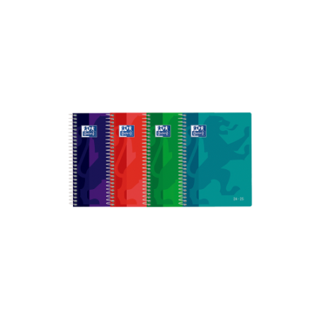 15236-AGENDA ESCOLAR 2024-2025 SCHOOL TAPA PLASTICO 4o SEMANA VISTA COLORES SURTIDOS OXFORD 400185054