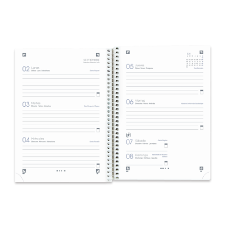 15237-AGENDA ESCOLAR 2024-2025 SCHOOL TAPA PLASTICO 4o SEMANA VISTA COLORES SURTIDOS OXFORD 400185054