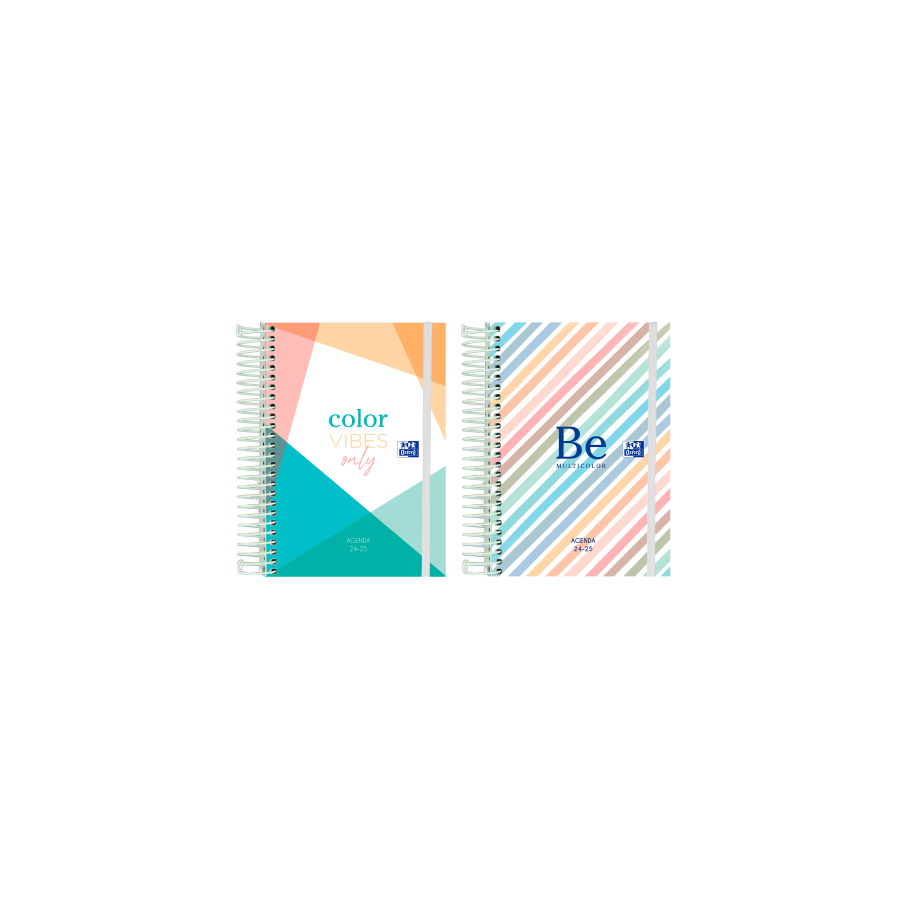 15240-AGENDA ESCOLAR 2024-2025 COLOR BLOCK TAPA EXTRADURA 8o DIA PAGINA COLORES SURTIDOS OXFORD 400185067