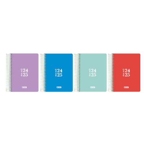 15245-AGENDA ESCOLAR 2024-2025 TEENS TAPA PLASTICO 8o DIA PAGINA COLORES SURTIDOS ENRI 400185084