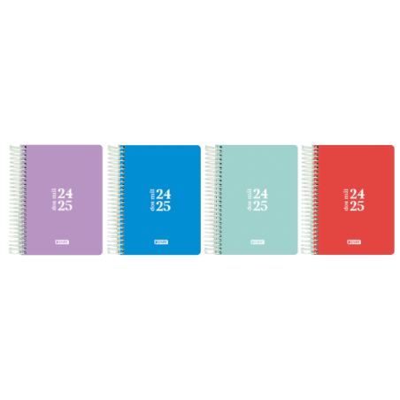 15247-AGENDA ESCOLAR 2024-2025 TEENS TAPA PLASTICO 4o DIA PAGINA COLORES SURTIDOS ENRI 400185087