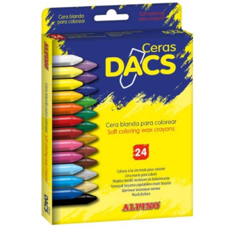 1536-ESTUCHE DE 24 UNIDADES CERAS DACS BLANDAS NO MANCHAN DACS DA050295