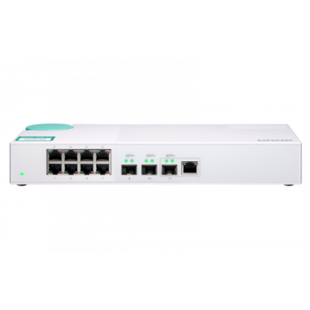 1543-QNAP QSW-308-1C switch No administrado Gigabit Ethernet (10/100/1000) Blanco