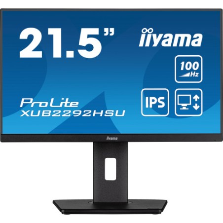 15505-MONITOR IIYAMA 21.5"/1920 x 1080/100Hz /2.1MPX/250CD/FHD/16:9/HDMI/IPSLED/NEGRO
