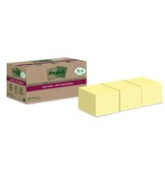 15540-PACK 14+4 BLOCS 90 HOJAS NOTAS RECICLADAS ADHESIVAS 76X76MM SUPER STICKY AMARILLO PASTEL 654 RSSCY14+4 POST-IT 710