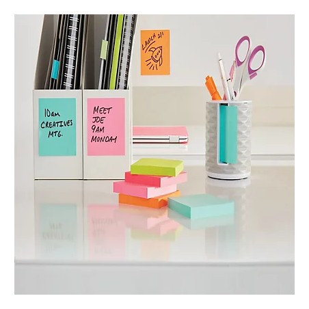 15557-PACK 6 BLOCS 450 HOJAS NOTAS ADHESIVAS 76X76MM COLORES SURTIDOS 2028-OCPPX6 POST-IT 7100321804