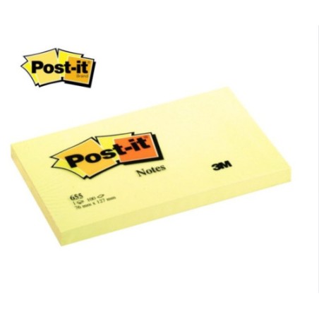 15570-BLOC 100 HOJAS NOTAS ADHESIVAS 76X127MM CANARY YELLOW 6830-CY-W10 POST-IT 7100317839