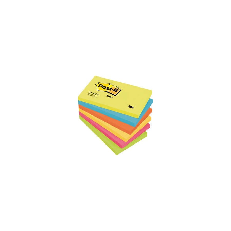 15574-PACK 6 BLOCS 100 HOJAS NOTAS ADHESIVAS 76X127MM COLECCION ENERGETIC 655-TFENN POST-IT 7100172314
