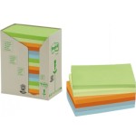 15577-PACK 16 BLOCS 100 HOJAS NOTAS RECICLADAS ADHESIVAS 76X127MM COLORES SURTIDOS PASTEL 655-1RPT POST-IT 7100259665