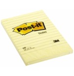 15585-BLOC 100 HOJAS NOTAS GRANDES ADHESIVAS 101X152MM CANARY YELLOW CON LINEAS 660 POST-IT 7100172753