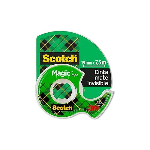 15635-ROLLO CINTA INVISIBLE 19MM X 7,5M MAGICCON DISPENSADOR 8-1975D SCOTH 7100086322