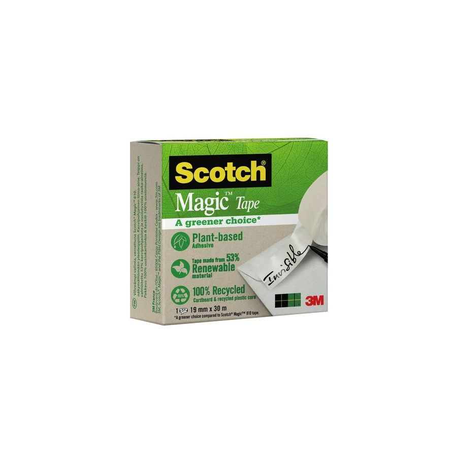 15646-ROLLO CINTA INVISIBLE 19MM X 33M MAGICDE ORIGEN VEGETAL CAJA CARTON 9-1930R SCOTH 7100044086