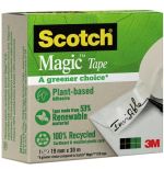 15646-ROLLO CINTA INVISIBLE 19MM X 33M MAGICDE ORIGEN VEGETAL CAJA CARTON 9-1930R SCOTH 7100044086