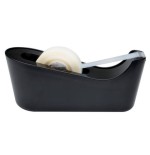 15662-DISPENSADOR PORTARROLLOS C18 DE SOBREMESA COLOR NEGRO CON ROLLO CINTA INVISIBLE 19MM X 33M MAGIC C18-B SCOTH 71001