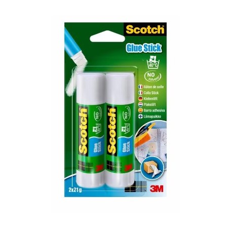 15675-PACK 2 BARRAS ADHESIVO PERMANENTE CLASSIC LINE 21GR 6242C SCOTH 7100115623