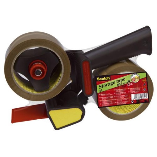 15693-PACK PRECINTADORA MANUAL + 2 ROLLOS CINTA DE EMBALAJE MARRON 50MM X 66M HV.5066.R2D.B SCOTH 7100298856