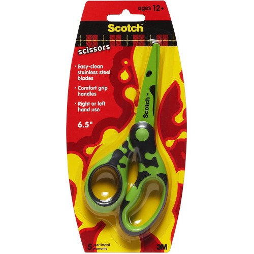 15698-BLISTER TIJERAS DECO 16,5CM COLORES SURTIDOS VERDE/AZUL/ROSA 1561DS-M SCOTH 7000034004