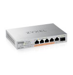 15794-Zyxel XMG-105HP No administrado 2.5G Ethernet (100/1000/2500) Energia sobre Ethernet (PoE) Plata