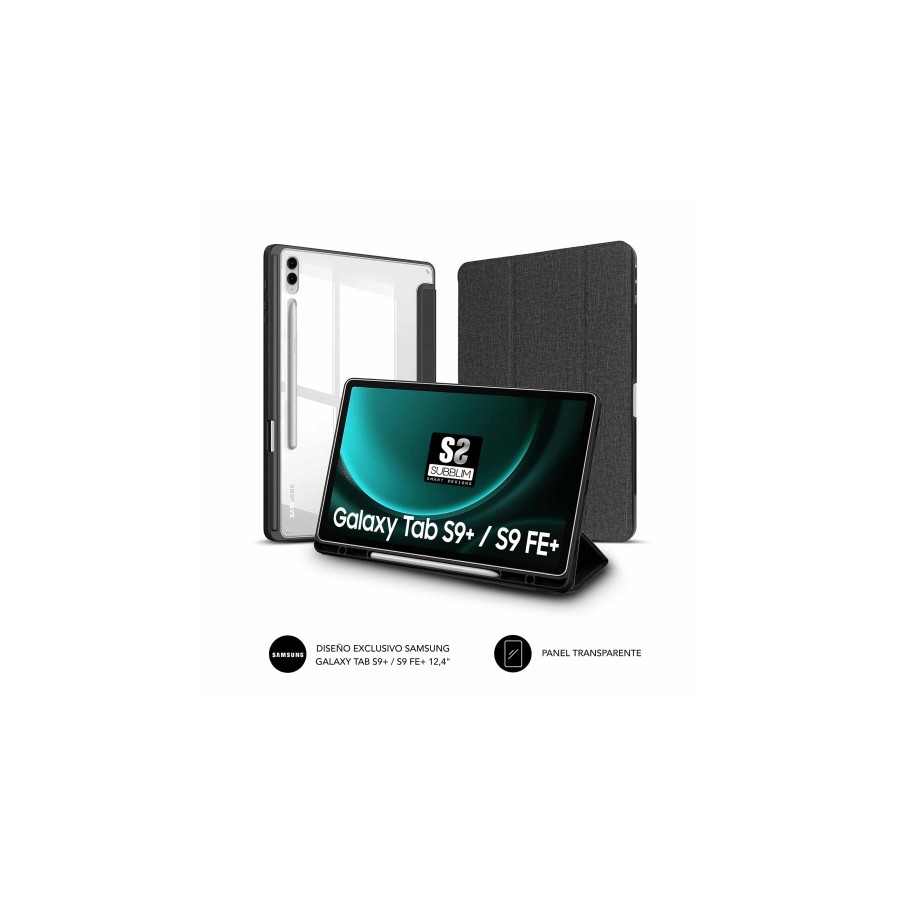 15803-SUBBLIM CLEAR SHOCK CASE SAMSUNG  S9+/S9 FE+ 12,4"