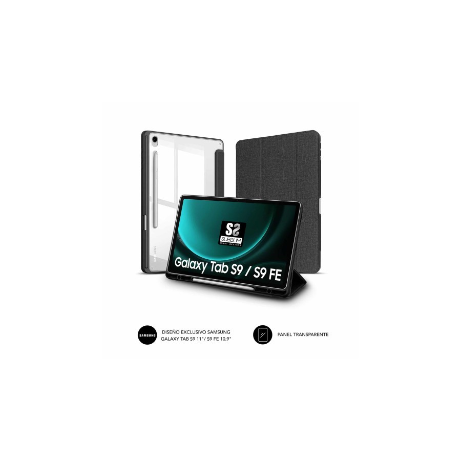 15804-SUBBLIM CLEAR SHOCK CASE SAMSUNG S9 11"/S9 FE 10,9"