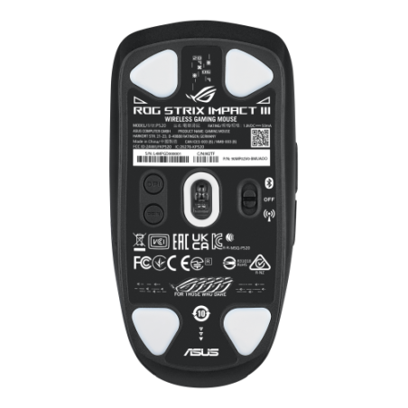 15816-ASUS ROG Strix Impact III Wireless raton Ambidextro RF Wireless + Bluetooth Optico 36000 DPI