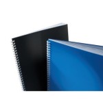 1586-CAJA DE 100 CUBIERTAS POLIPROPILENO FORMATO A4 DE 500 MICRAS COLOR NEGRO GBC ESP425504