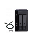 160-QNAP TR-002 unidad de disco multiple Negro