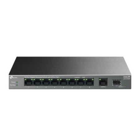 16029-TP-Link LiteWave LS1210GP switch No administrado Gigabit Ethernet (10/100/1000) Energia sobre Ethernet (PoE) Negro