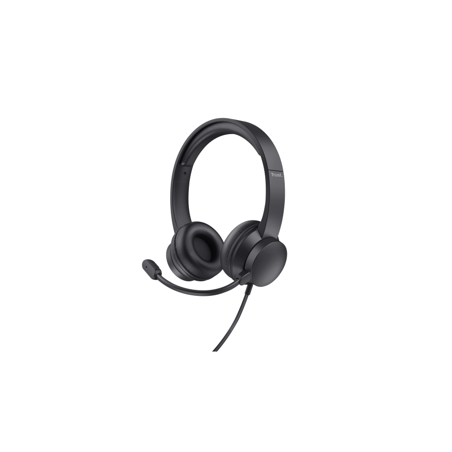 16073-Trust Ayda Auriculares Alambrico Diadema Llamadas/Musica Negro